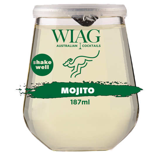 WIAG Mojito Cocktails 12 Pack | 187ml Ready-to-Drink | 14% ABV Fruit Wine Cocktails | Australian Made - WIAG Global
