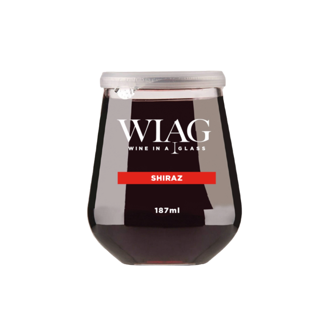 WIAG - Wine In A Glass 12 and 24 Pack Shiraz Stemless